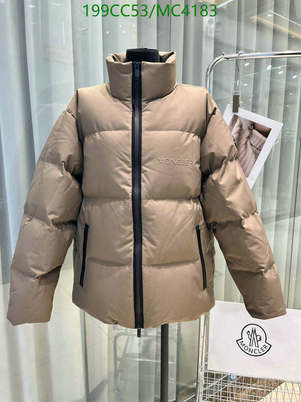 Moncler-Down jacket Men Code: MC4183 $: 199USD
