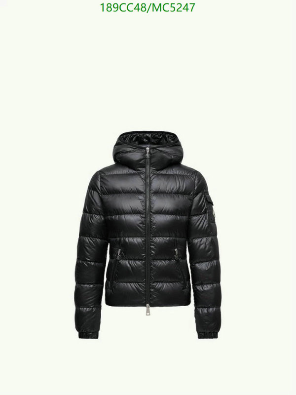 Moncler-Down jacket Women Code: MC5247 $: 189USD