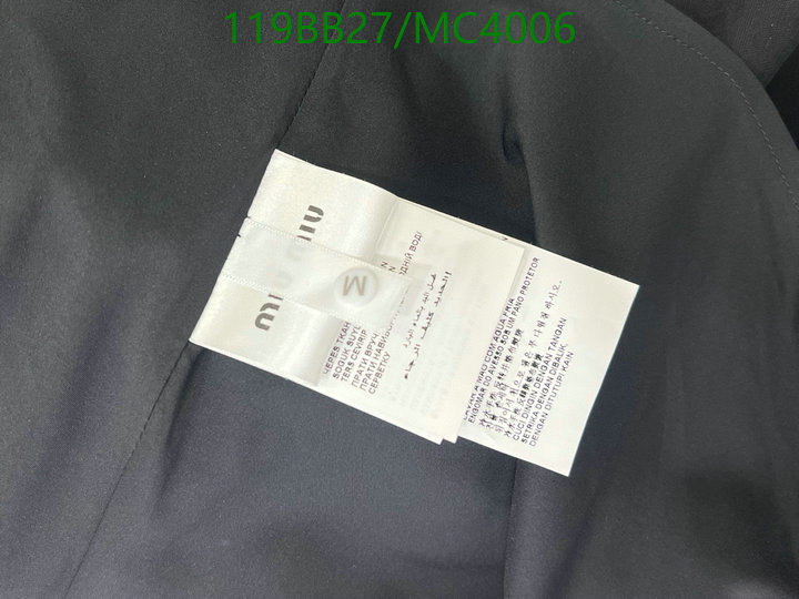 MIUMIU-Clothing Code: MC4006 $: 119USD