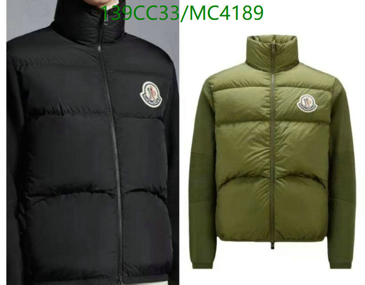 Moncler-Down jacket Women Code: MC4189 $: 139USD