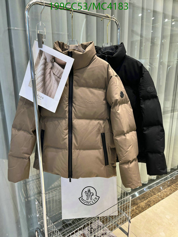 Moncler-Down jacket Men Code: MC4183 $: 199USD