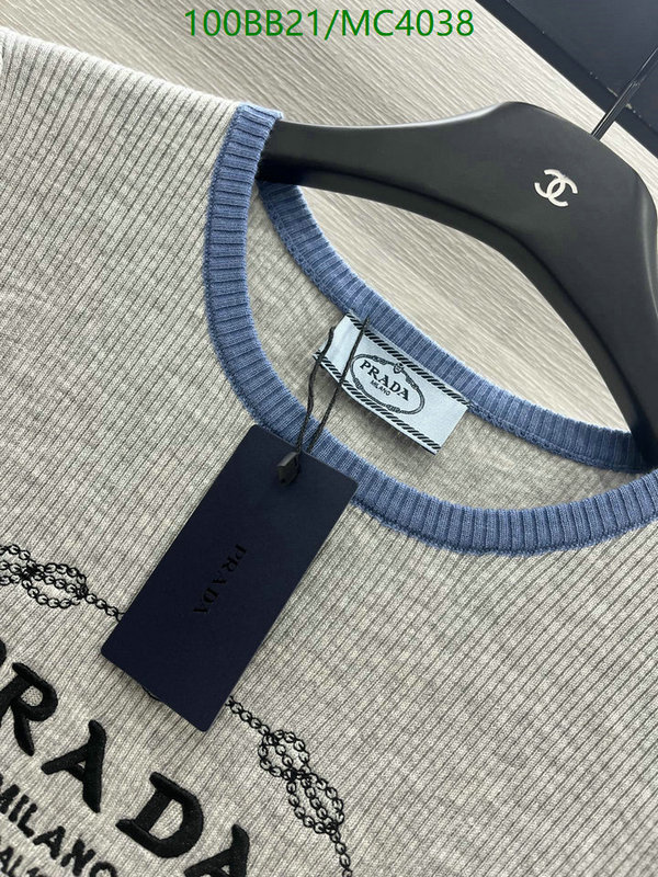 Prada-Clothing Code: MC4038 $: 100USD