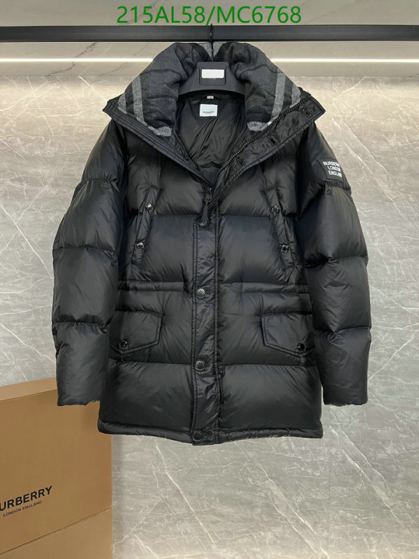 Burberry-Down jacket Men Code: MC6768 $: 215USD