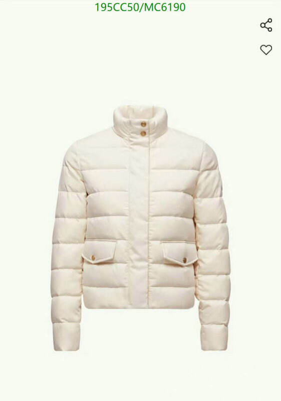 Moncler-Down jacket Women Code: MC6190 $: 195USD