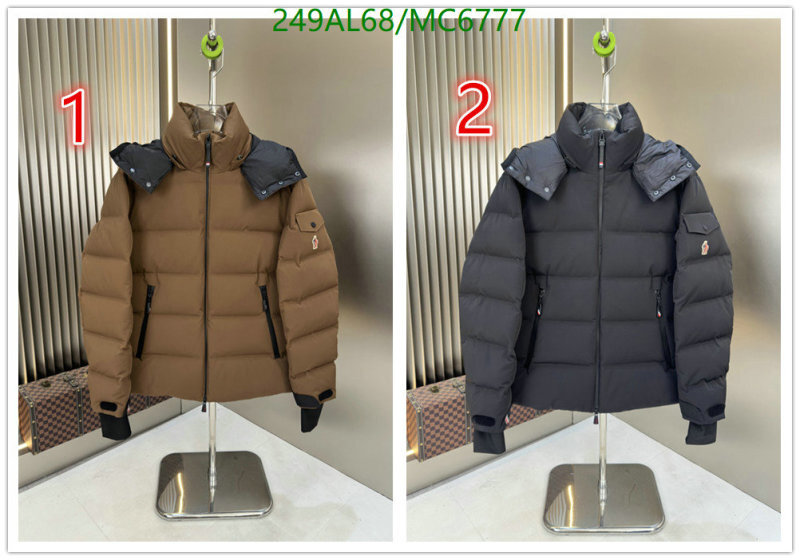 Moncler-Down jacket Men Code: MC6777 $: 249USD