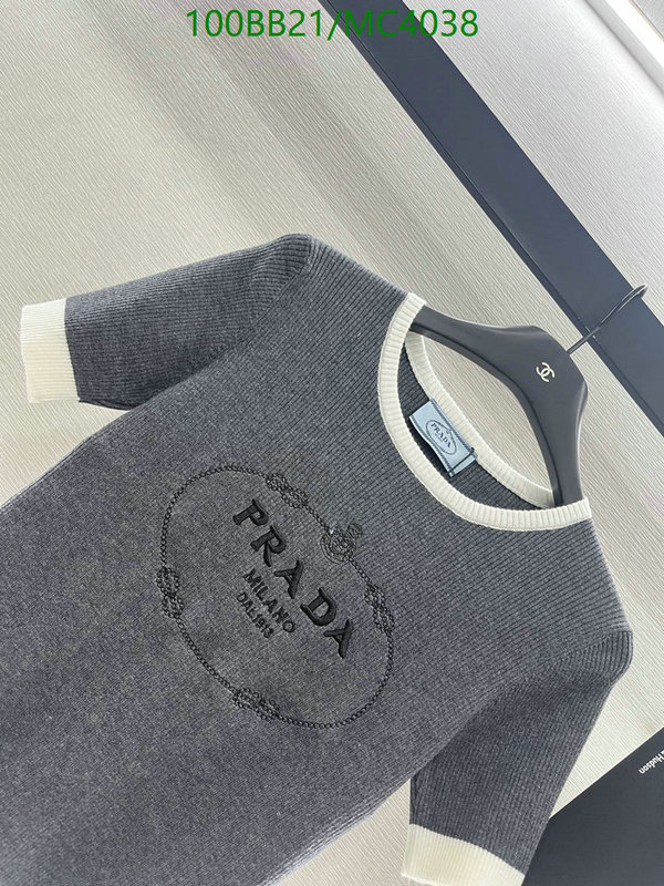 Prada-Clothing Code: MC4038 $: 100USD