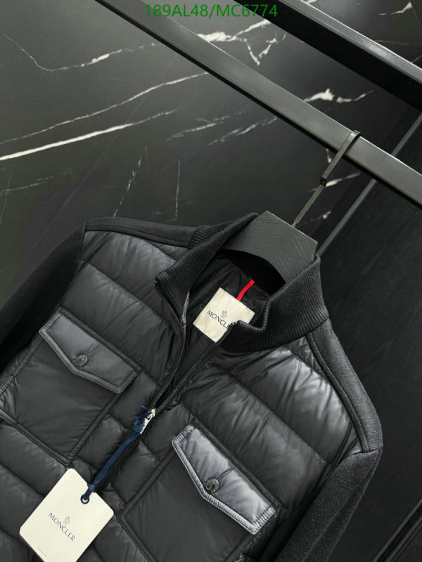 Moncler-Down jacket Men Code: MC6774 $: 189USD