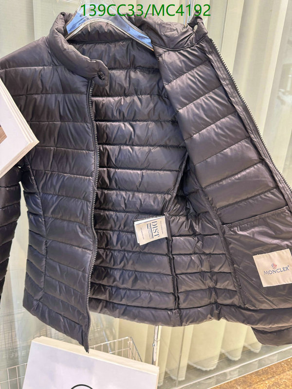 Moncler-Down jacket Women Code: MC4192 $: 139USD