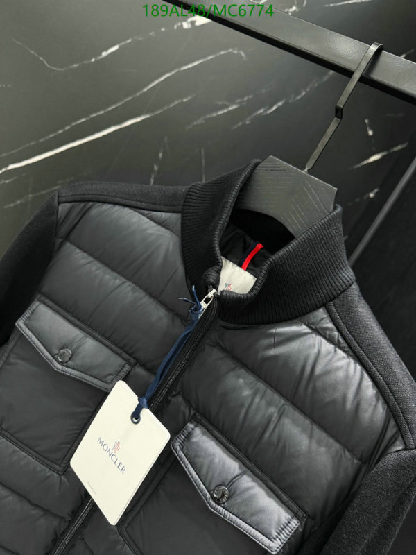 Moncler-Down jacket Men Code: MC6774 $: 189USD