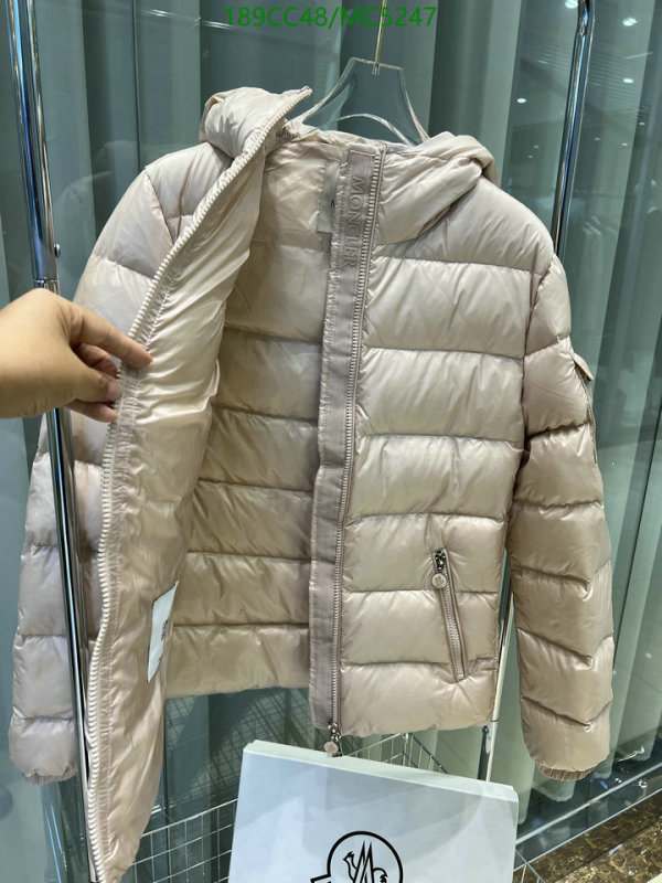 Moncler-Down jacket Women Code: MC5247 $: 189USD