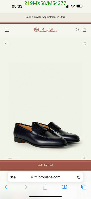 Loro Piana-Men shoes Code: MS4277 $: 219USD