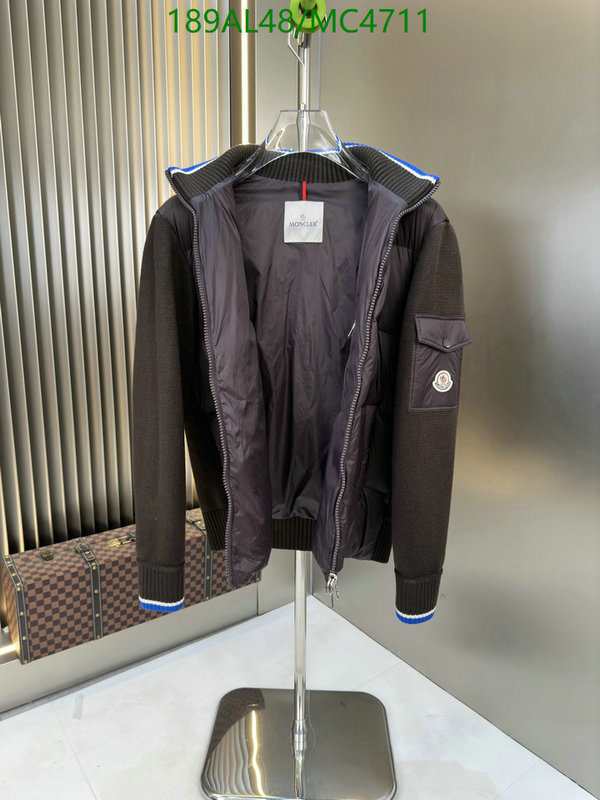 Moncler-Down jacket Men Code: MC4711 $: 189USD
