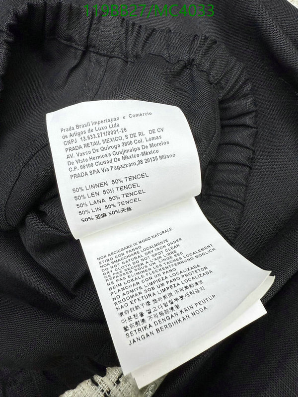 Prada-Clothing Code: MC4033 $: 119USD