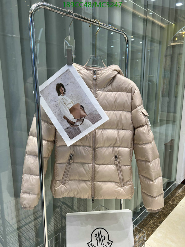 Moncler-Down jacket Women Code: MC5247 $: 189USD