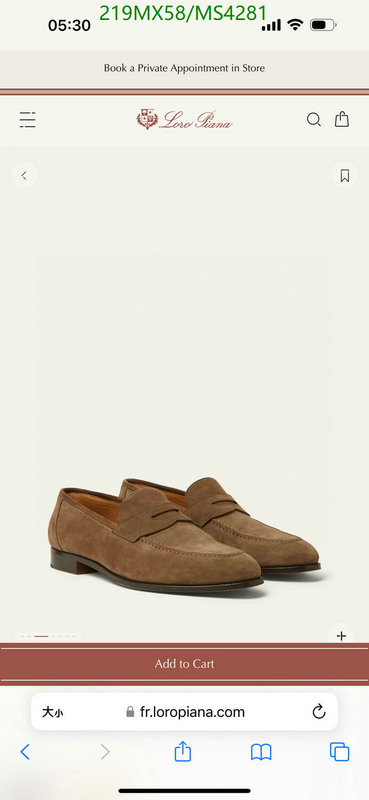 Loro Piana-Men shoes Code: MS4281 $: 219USD