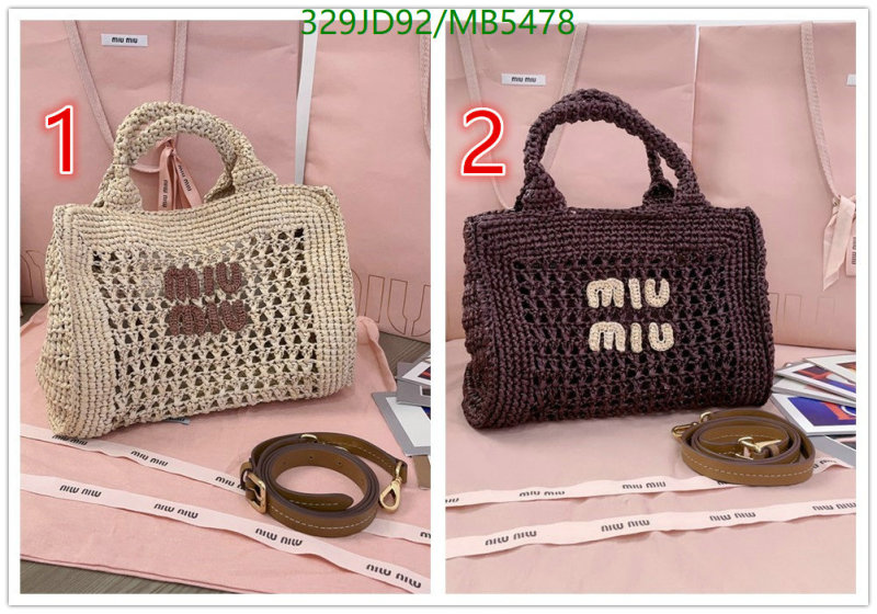 Miu Miu-Bag-Mirror Quality Code: MB5478 $: 329USD