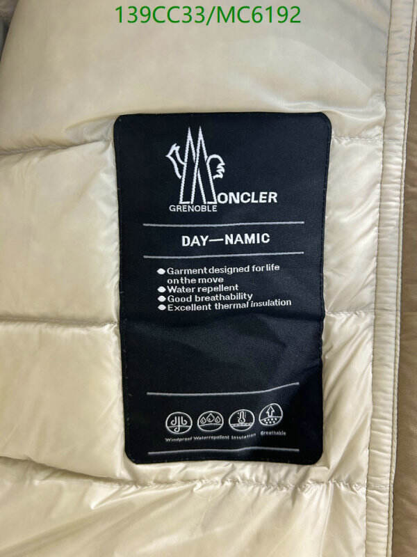 Moncler-Down jacket Women Code: MC6192 $: 139USD