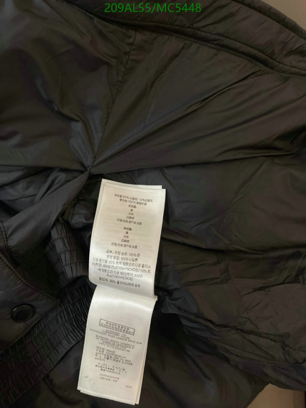 Burberry-Down jacket Women Code: MC5448 $: 209USD