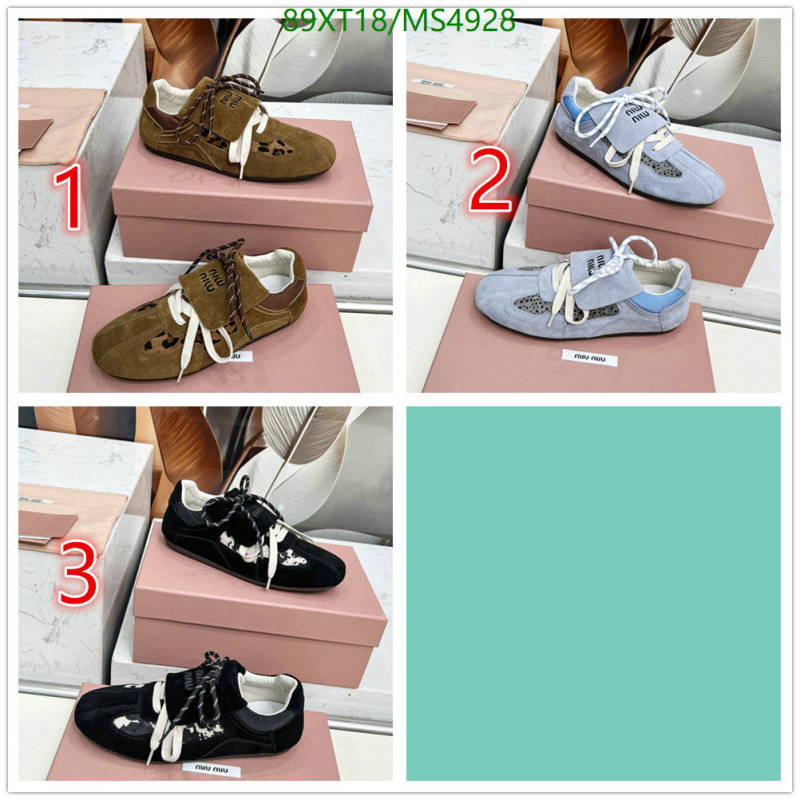 Miu Miu-Women Shoes Code: MS4928 $: 89USD