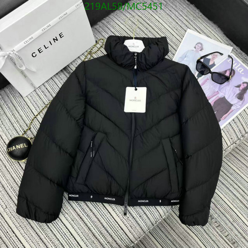 Moncler-Down jacket Women Code: MC5451 $: 219USD