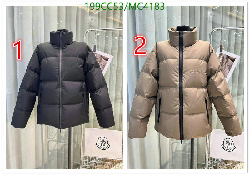Moncler-Down jacket Men Code: MC4183 $: 199USD