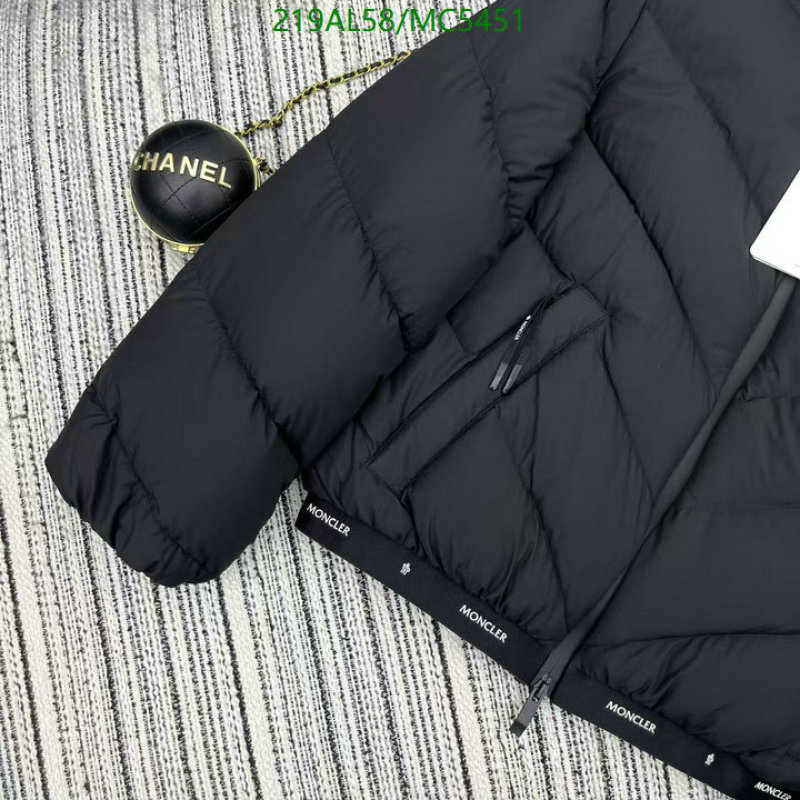 Moncler-Down jacket Women Code: MC5451 $: 219USD