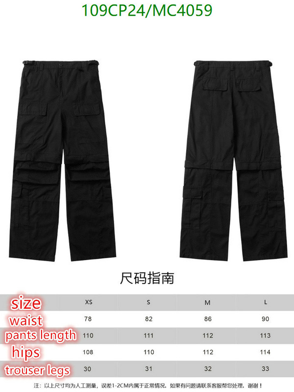 Balenciaga-Clothing Code: MC4059 $: 109USD
