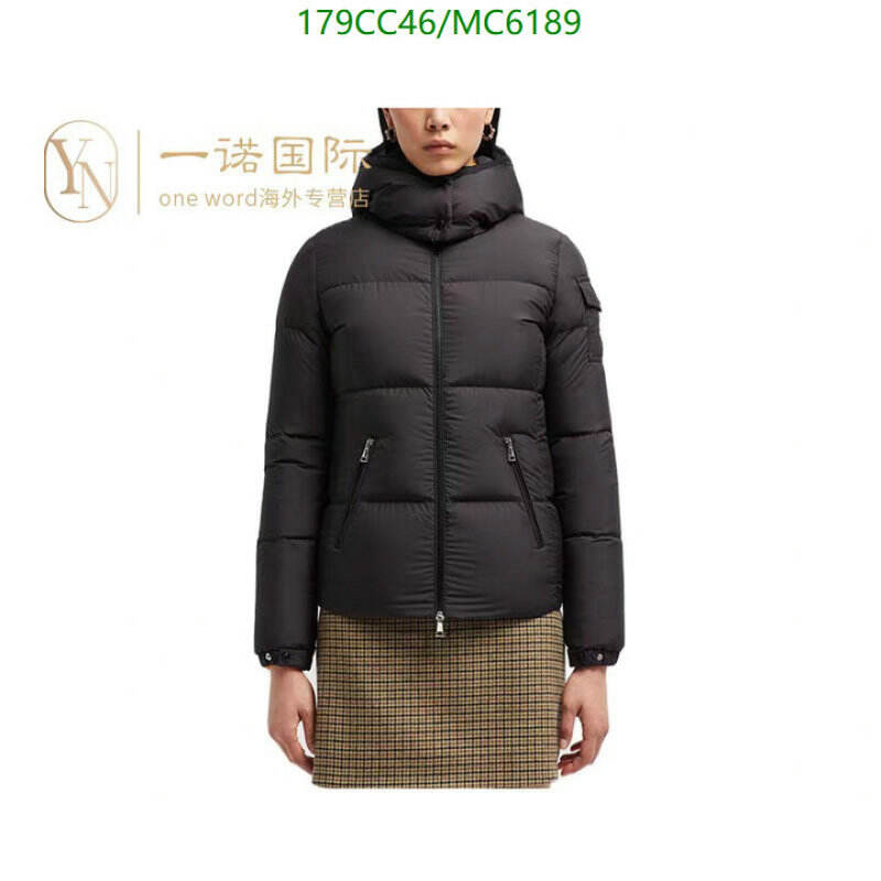 Moncler-Down jacket Women Code: MC6189 $: 179USD