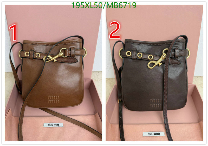 Miu Miu-Bag-Mirror Quality Code: MB6719 $: 195USD