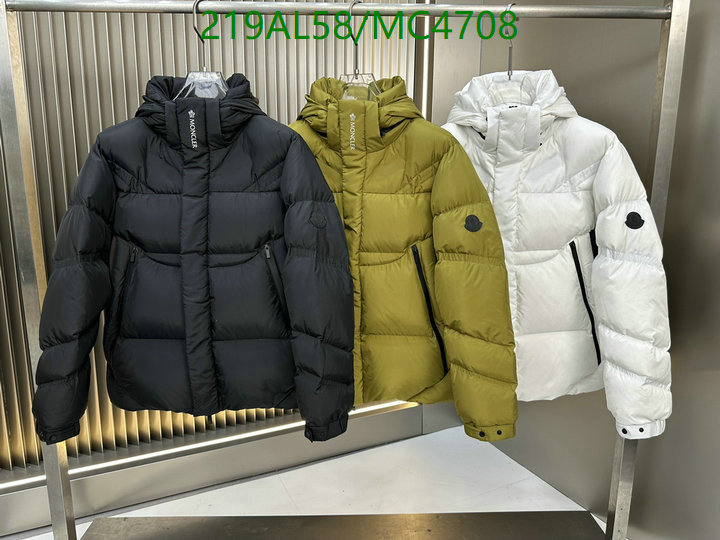 Moncler-Down jacket Men Code: MC4708 $: 219USD
