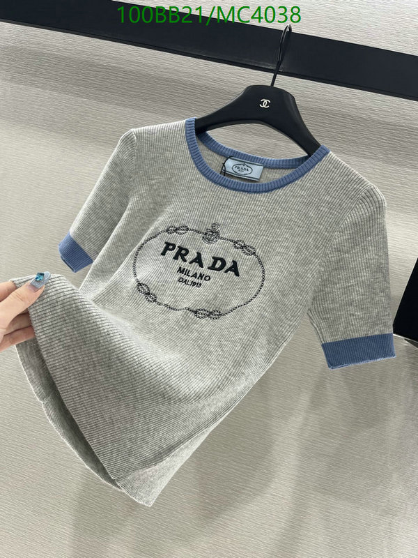 Prada-Clothing Code: MC4038 $: 100USD