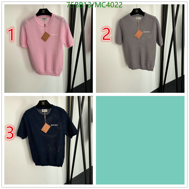 MIUMIU-Clothing Code: MC4022 $: 75USD