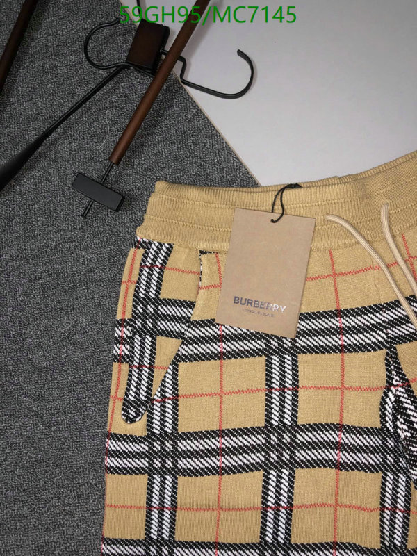 Burberry-Clothing Code: MC7145 $: 59USD