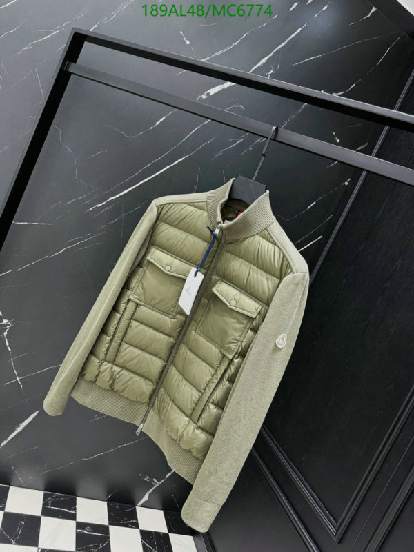 Moncler-Down jacket Men Code: MC6774 $: 189USD