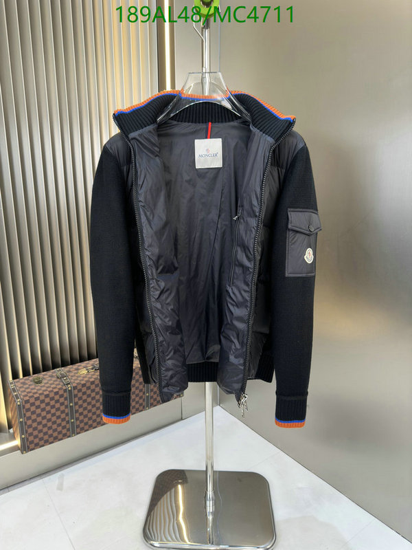Moncler-Down jacket Men Code: MC4711 $: 189USD