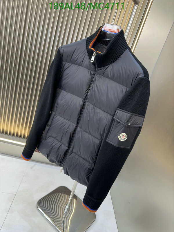 Moncler-Down jacket Men Code: MC4711 $: 189USD