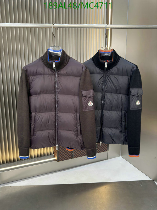 Moncler-Down jacket Men Code: MC4711 $: 189USD