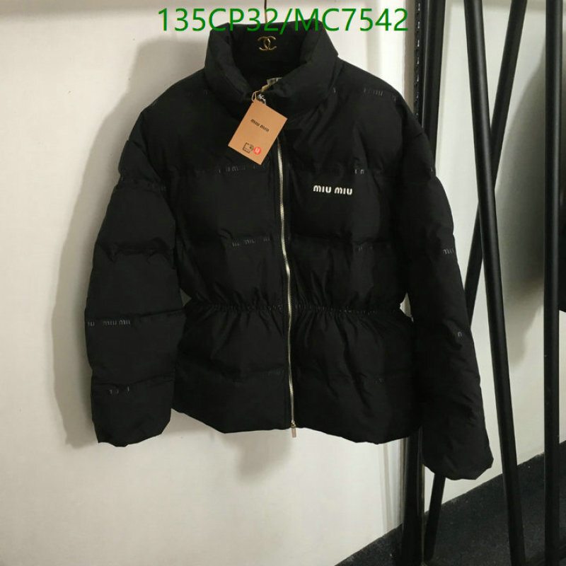 Miu Miu-Down jacket Women Code: MC7542 $: 135USD