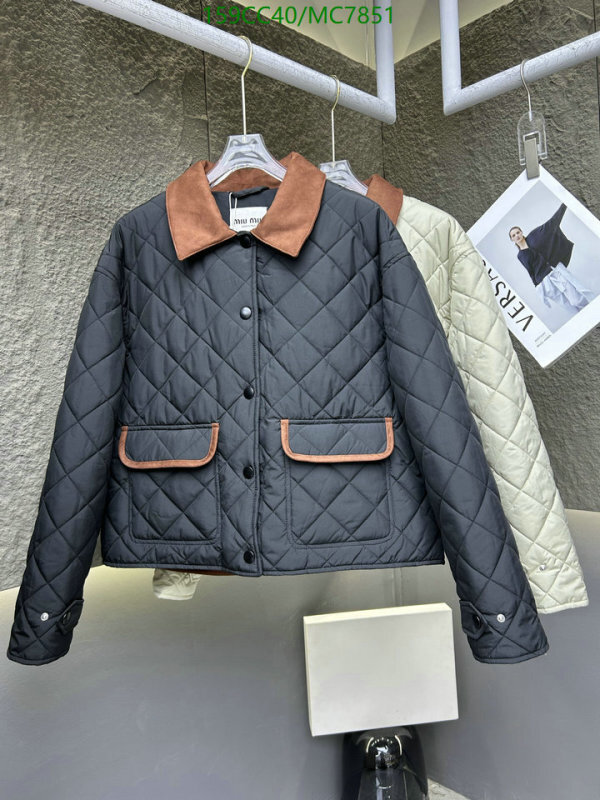 Miu Miu-Down jacket Women Code: MC7851 $: 159USD