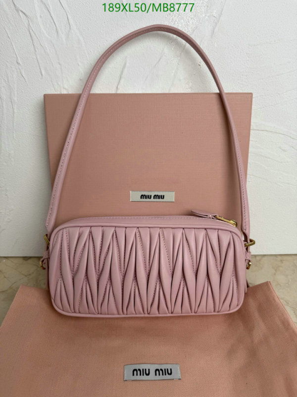 Miu Miu-Bag-Mirror Quality Code: MB8777 $: 189USD