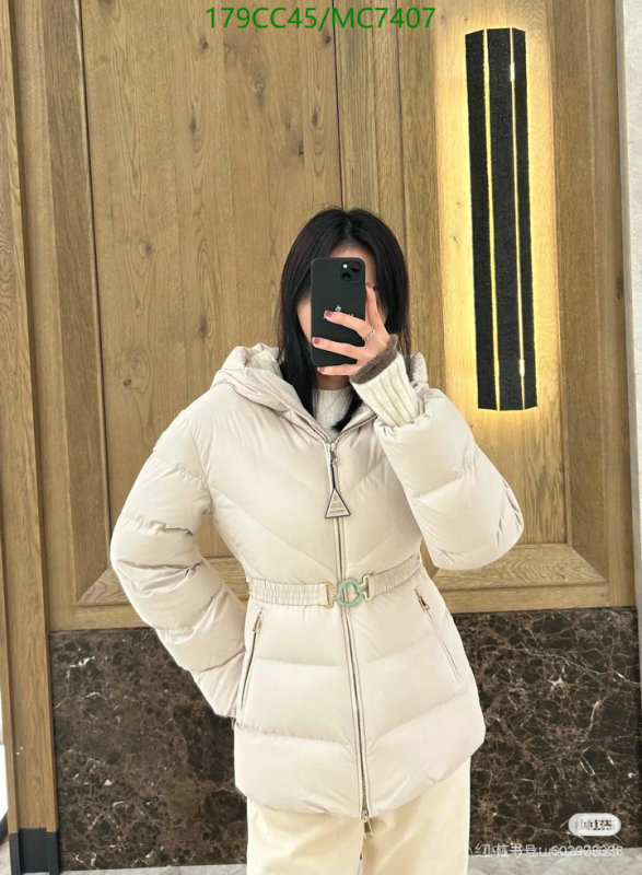 Moncler-Down jacket Women Code: MC7407 $: 179USD
