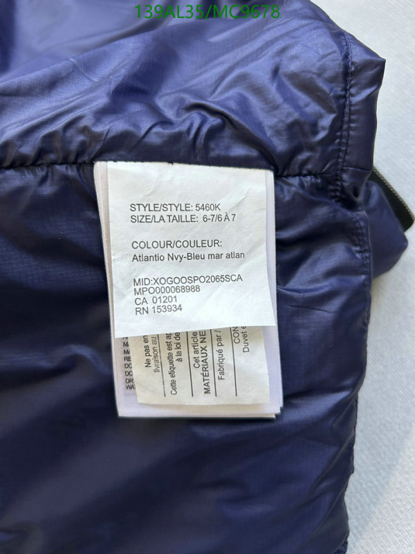 Canada Goose-Kids Clothing Code: MC9678 $: 139USD