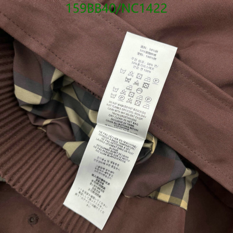 Burberry-Clothing Code: NC1422 $: 159USD