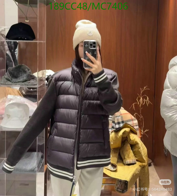 Moncler-Down jacket Men Code: MC7406 $: 189USD
