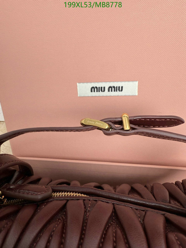 Miu Miu-Bag-Mirror Quality Code: MB8778 $: 199USD