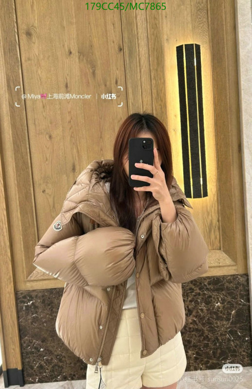 Moncler-Down jacket Women Code: MC7865 $: 179USD