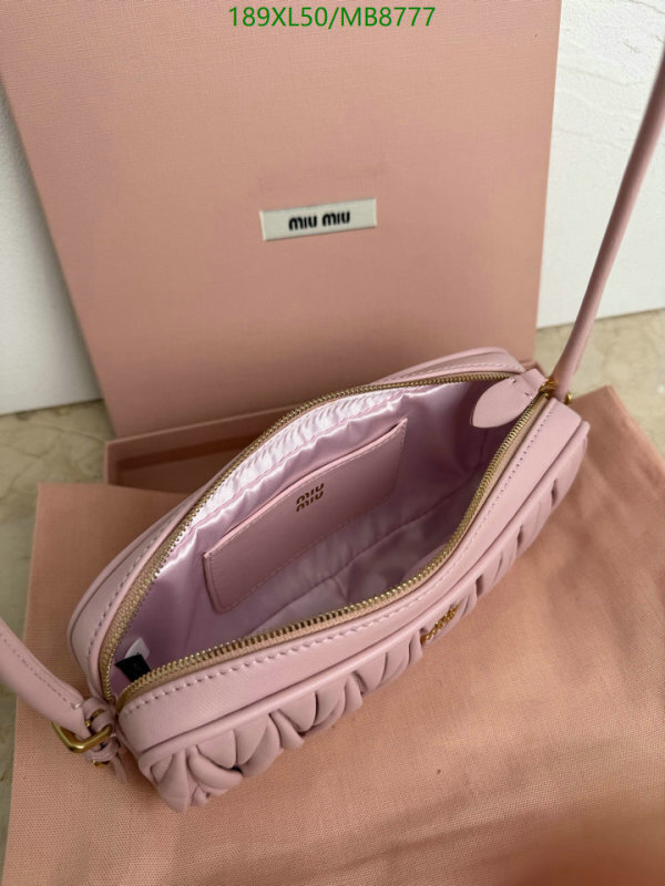 Miu Miu-Bag-Mirror Quality Code: MB8777 $: 189USD