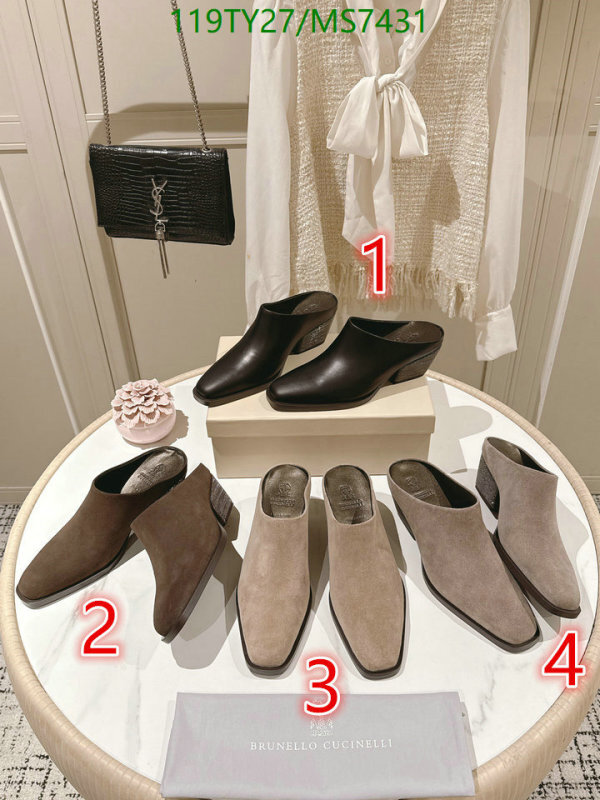 Brunello Cucinelli-Women Shoes Code: MS7431 $: 119USD