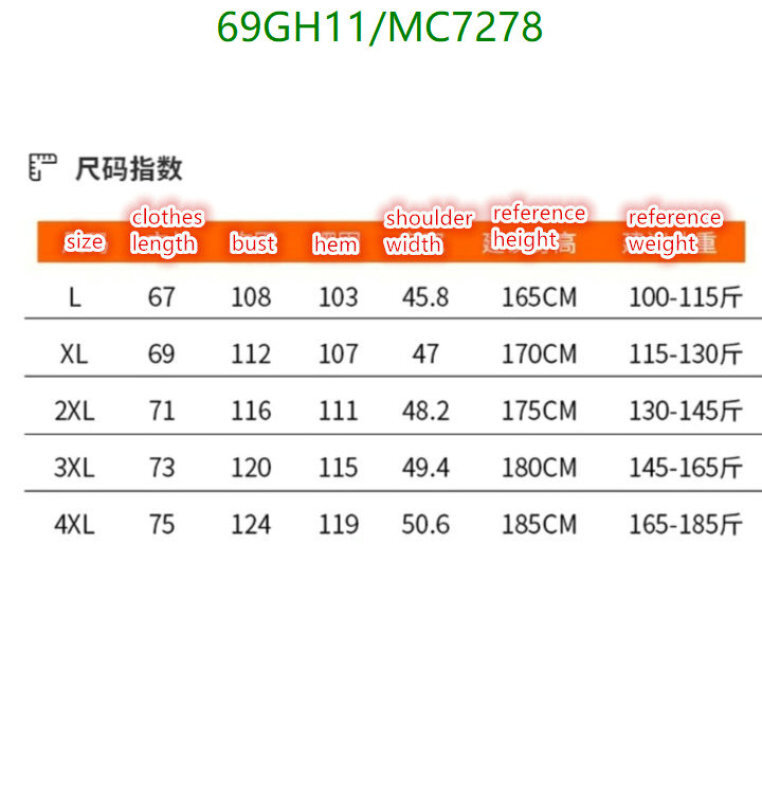 The North Face-Clothing Code: MC7278 $: 69USD