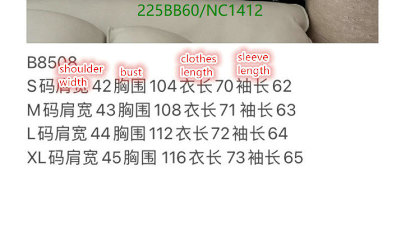 Burberry-Down jacket Women Code: NC1412 $: 225USD